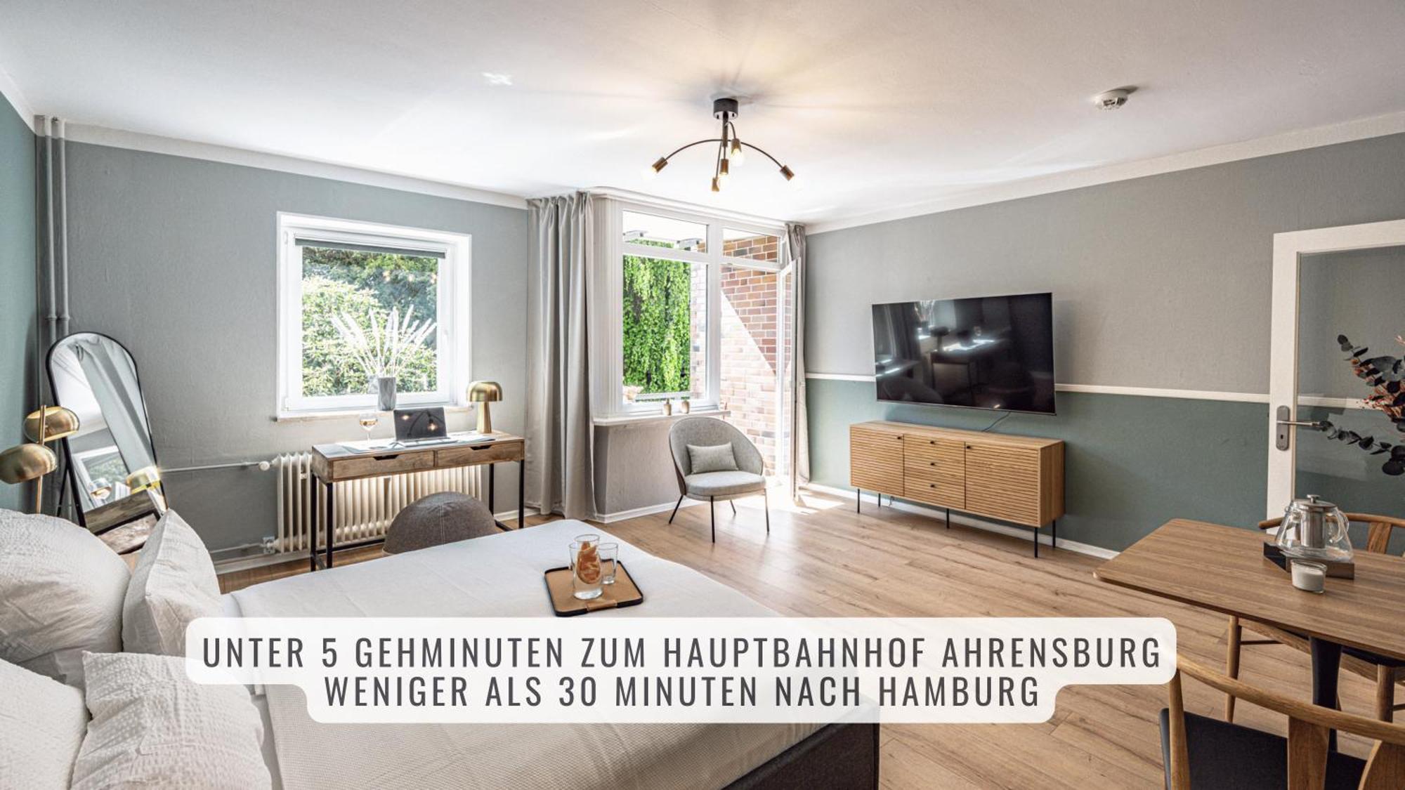 Have-A-Nice-Stay - Nahe Bahnhof Ahrensburg - 20 Minuten Nach Hamburg - Trotzdem Ruhig Gelegen - 6 Minuten Zu Fuss Ins Zentrum Ahrensburg - Modern Eingerichtet Экстерьер фото